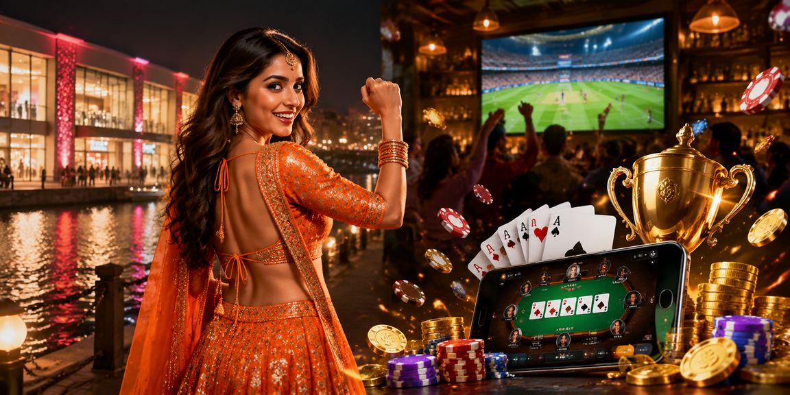 Enthusiastic Indian cricket fans enjoying live IPL viewing with online betting on typo3